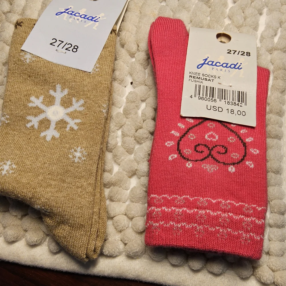 New Jacadi Girls Socks 5 pair